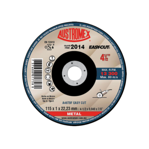 DISCO 2014 PLANO 4-1/2" x 0.040" x 7/8" CORTE ACERO AL CARBONO (CAJA 50 PIEZAS)