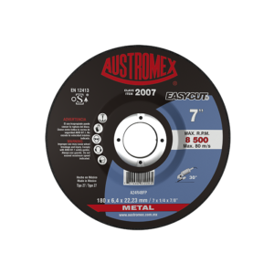 DISCO 2007 CUBO 7" x 1/4" x 7/8" DESBASTE METAL (CAJA 25 PIEZAS)